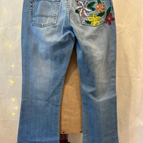 Ralph Lauren Polo Jeans Low Rise Whitney Jean Women's Embroidered Bootcut Jeans - Picture 2 of 7